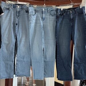 Set of Three Blue Denim Jeans for $15 or $5 each